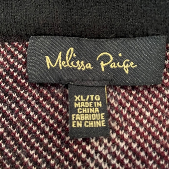 Melissa Paige - Color Block Acrylic Knit Skirt - XL - Picture 2 of 2